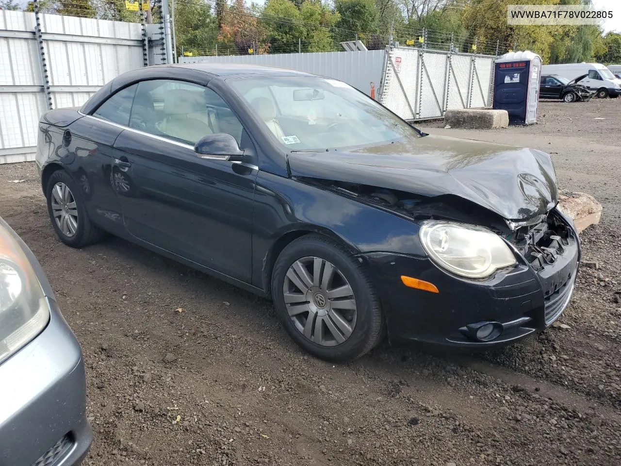 2008 Volkswagen Eos Turbo VIN: WVWBA71F78V022805 Lot: 74757994