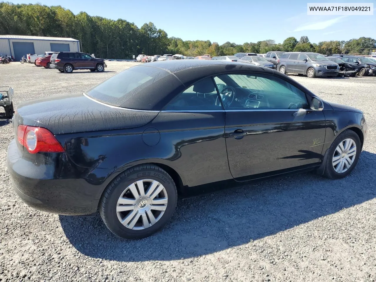 2008 Volkswagen Eos Turbo VIN: WVWAA71F18V049221 Lot: 75855374