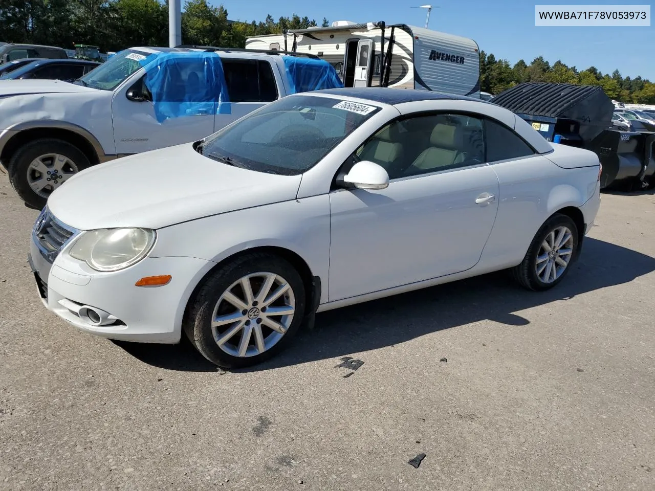 2008 Volkswagen Eos Turbo VIN: WVWBA71F78V053973 Lot: 76505604