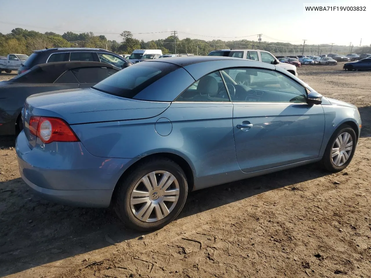 2009 Volkswagen Eos Turbo VIN: WVWBA71F19V003832 Lot: 75035474