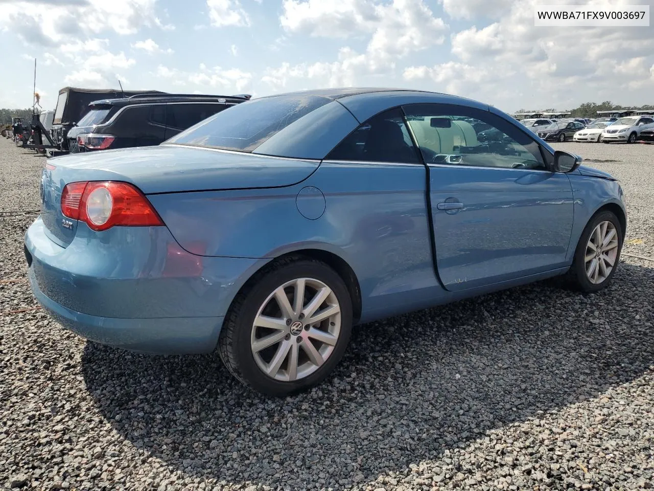 2009 Volkswagen Eos Turbo VIN: WVWBA71FX9V003697 Lot: 75800604