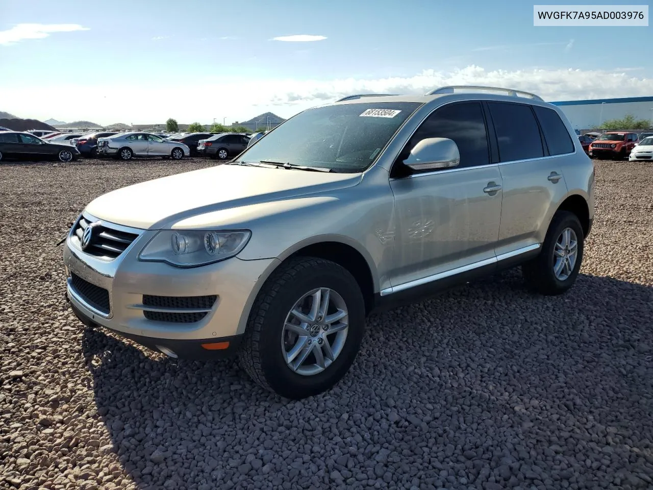 2010 Volkswagen Touareg Tdi VIN: WVGFK7A95AD003976 Lot: 68153504