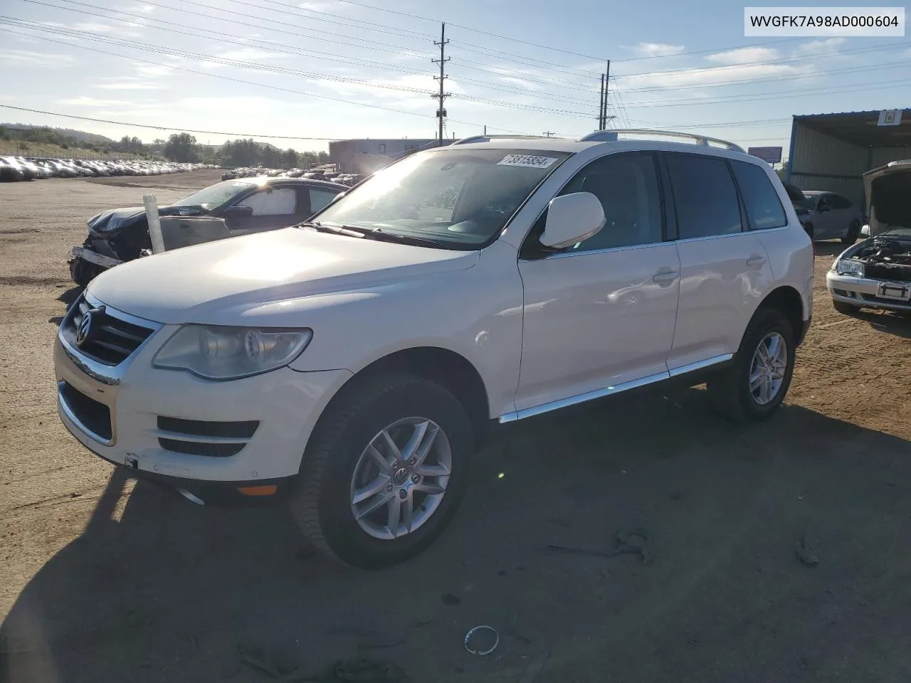 2010 Volkswagen Touareg Tdi VIN: WVGFK7A98AD000604 Lot: 73815854