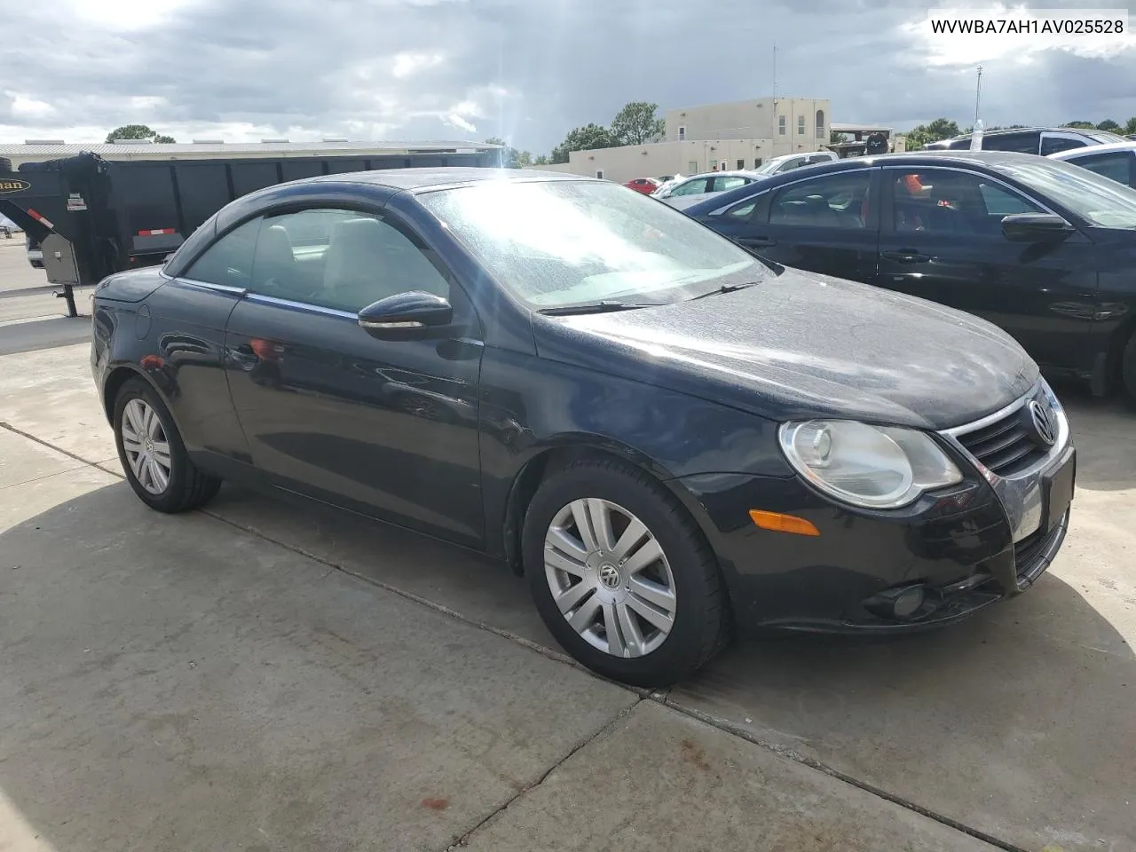 2010 Volkswagen Eos Turbo VIN: WVWBA7AH1AV025528 Lot: 74295414