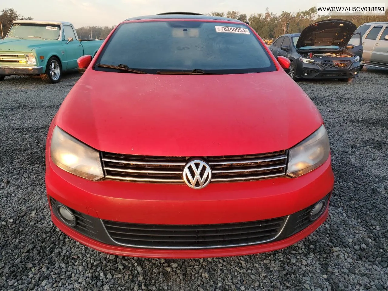 2012 Volkswagen Eos Komfort VIN: WVWBW7AH5CV018893 Lot: 78240954