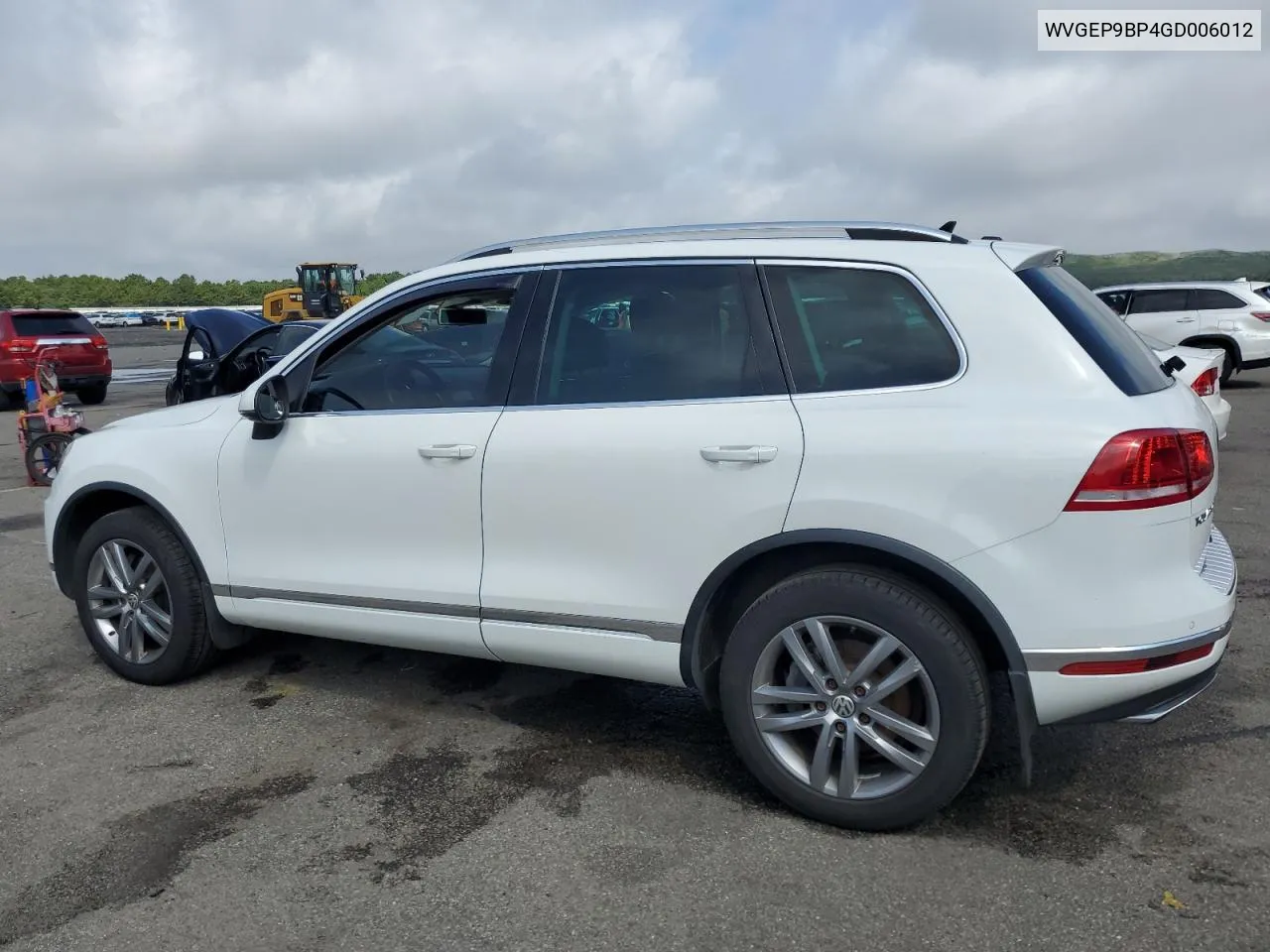 2016 Volkswagen Touareg Tdi VIN: WVGEP9BP4GD006012 Lot: 66966134