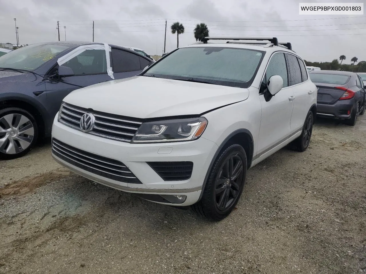 2016 Volkswagen Touareg Tdi VIN: WVGEP9BPXGD001803 Lot: 74506604