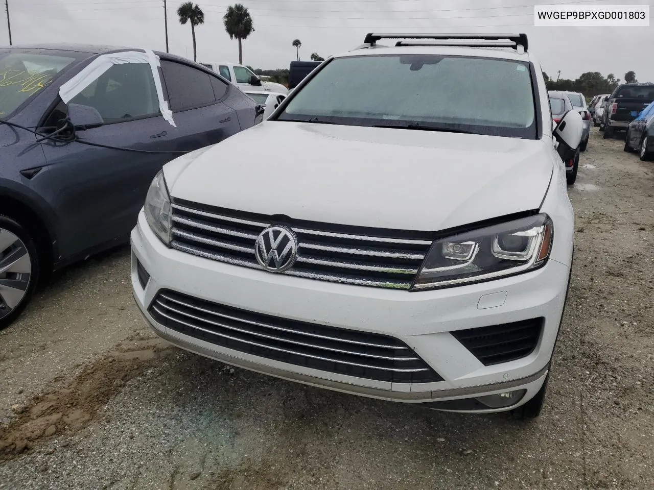 2016 Volkswagen Touareg Tdi VIN: WVGEP9BPXGD001803 Lot: 74506604