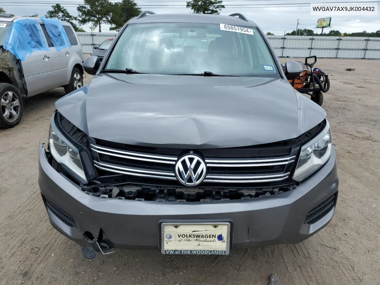 2018 Volkswagen Tiguan Limited VIN: WVGAV7AX9JK004432 Lot: 69851954