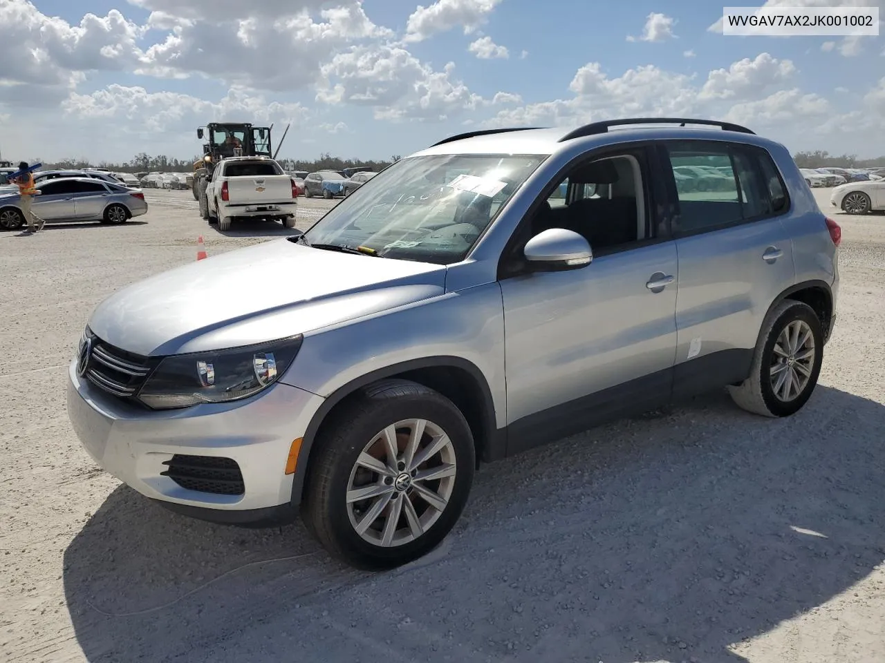 2018 Volkswagen Tiguan Limited VIN: WVGAV7AX2JK001002 Lot: 76436304