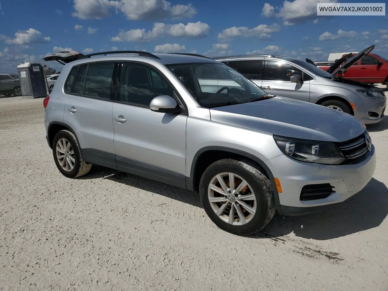 2018 Volkswagen Tiguan Limited VIN: WVGAV7AX2JK001002 Lot: 76436304