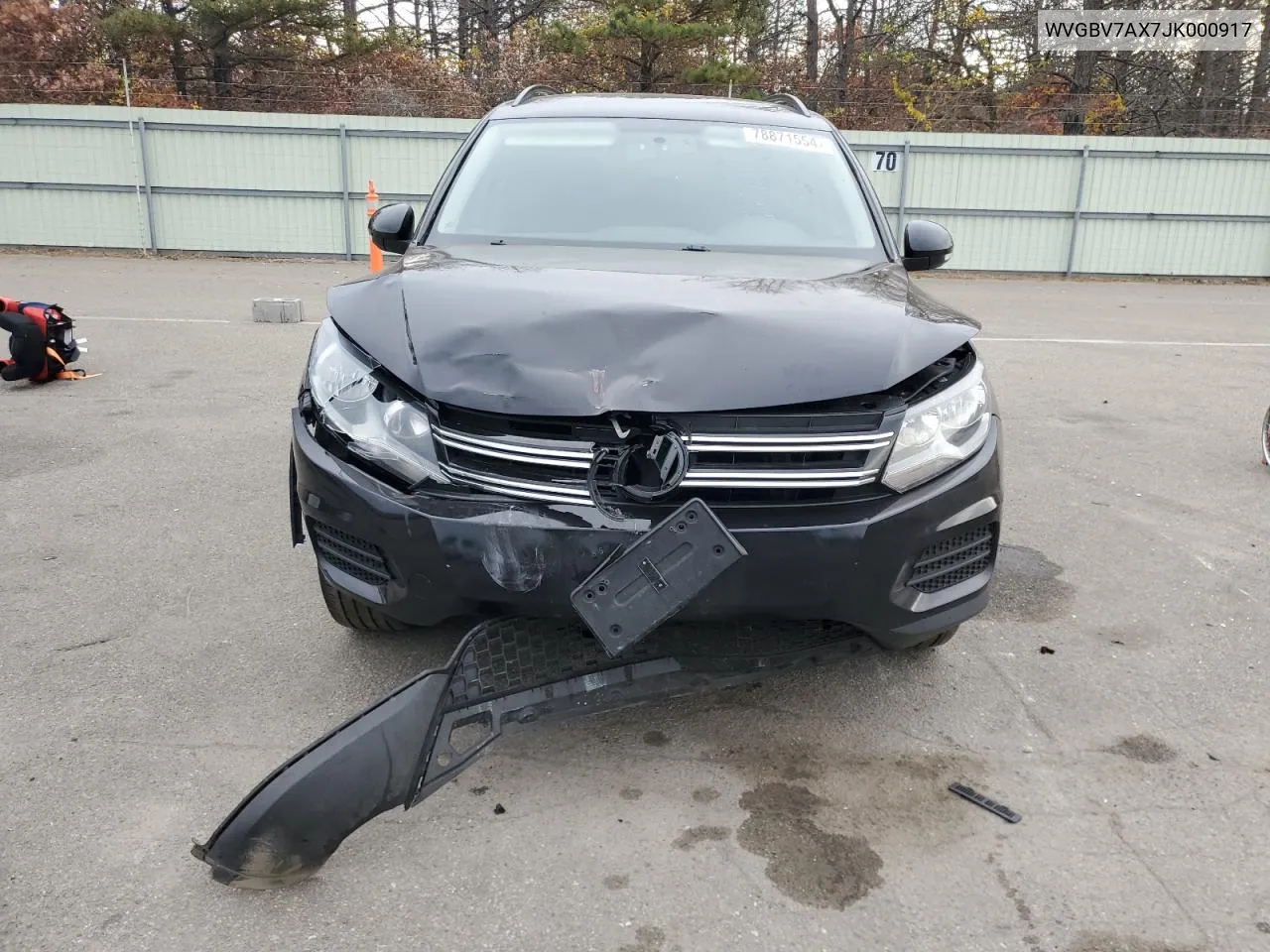 2018 Volkswagen Tiguan Limited VIN: WVGBV7AX7JK000917 Lot: 78871554