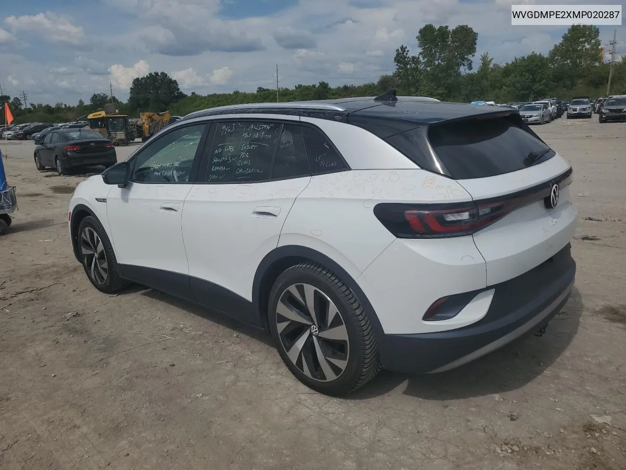 2021 Volkswagen Id.4 First Edition VIN: WVGDMPE2XMP020287 Lot: 71774254