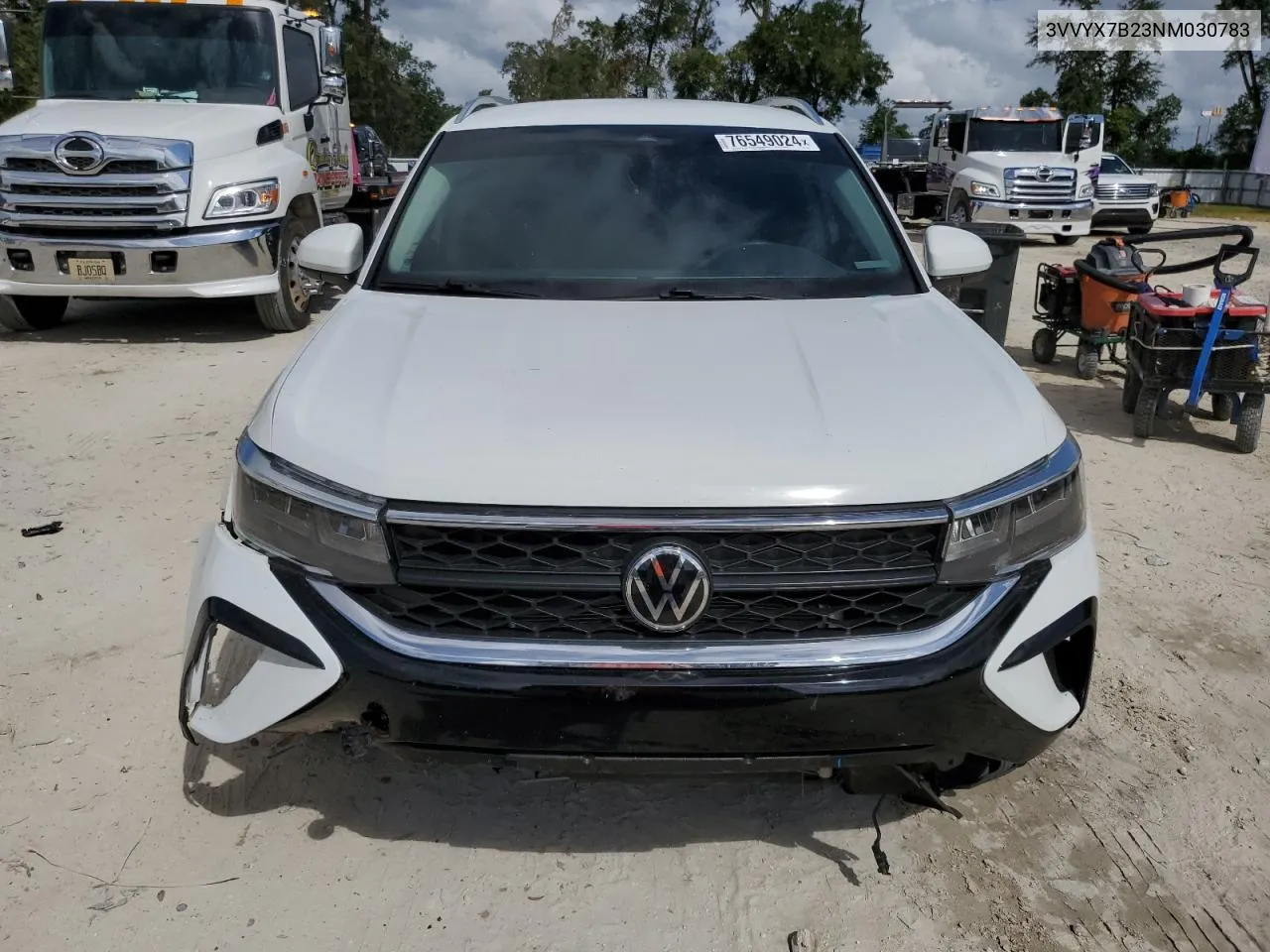 2022 Volkswagen Taos Se VIN: 3VVYX7B23NM030783 Lot: 76549024