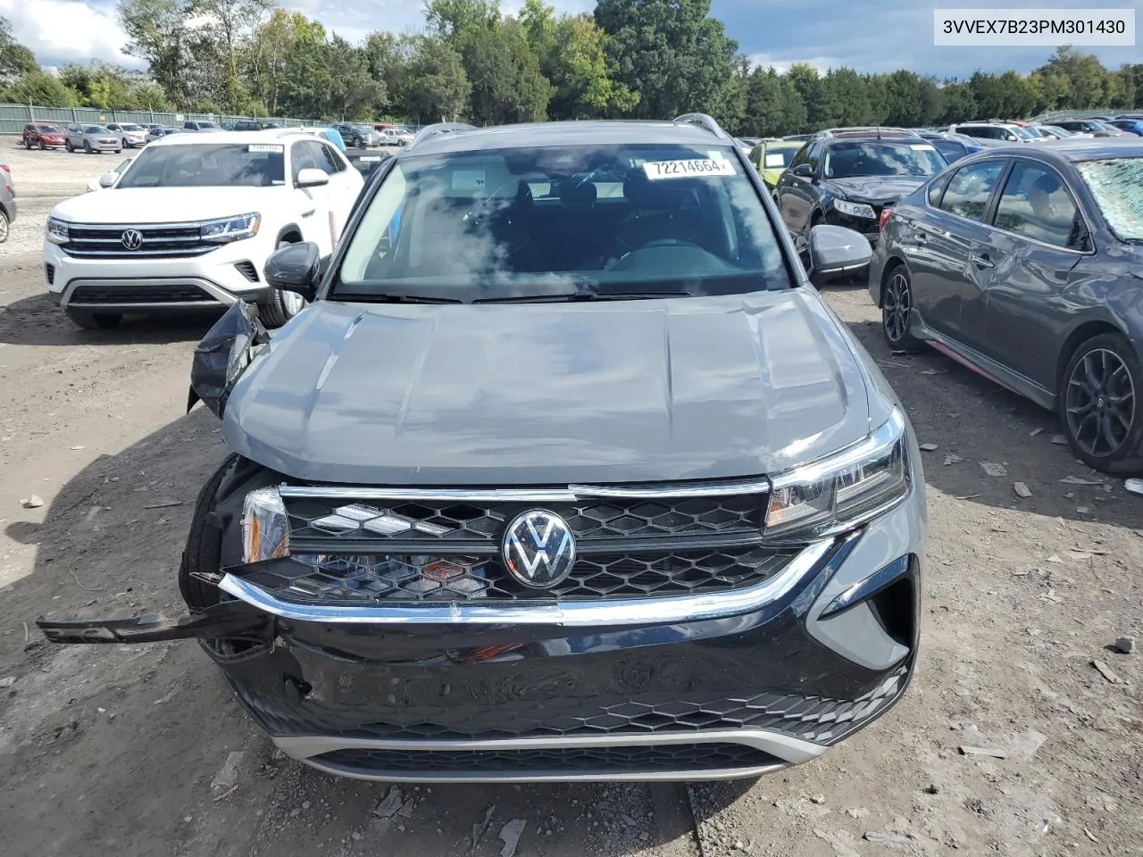 2023 Volkswagen Taos Se VIN: 3VVEX7B23PM301430 Lot: 72214664