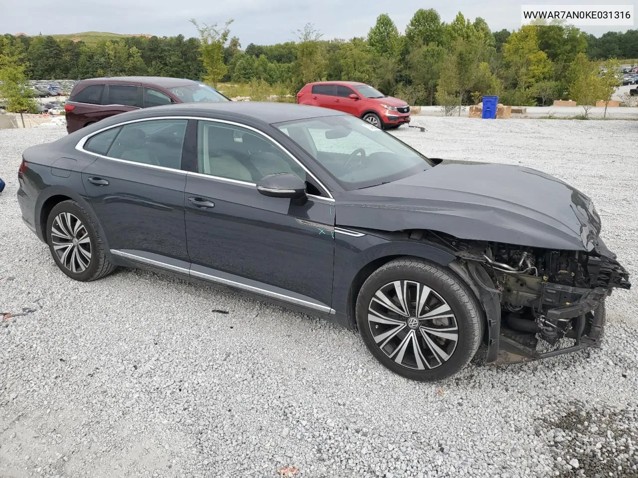 2019 Volkswagen Arteon Se VIN: WVWAR7AN0KE031316 Lot: 70495814