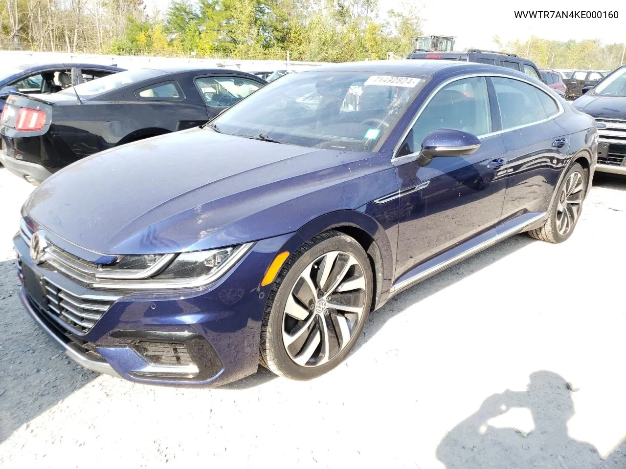 2019 Volkswagen Arteon Sel Premium VIN: WVWTR7AN4KE000160 Lot: 71492824