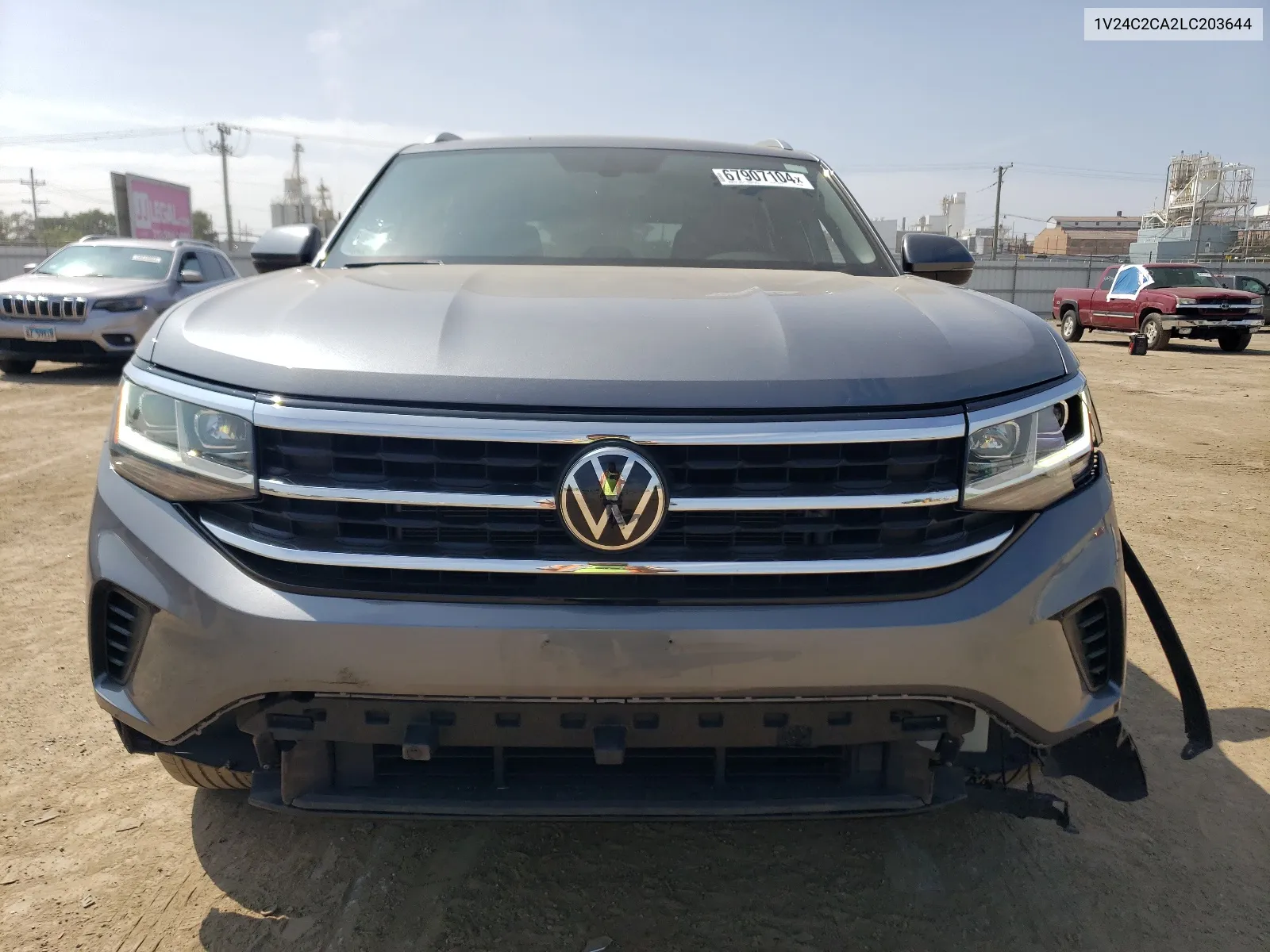 2020 Volkswagen Atlas Cross Sport Se VIN: 1V24C2CA2LC203644 Lot: 67907104