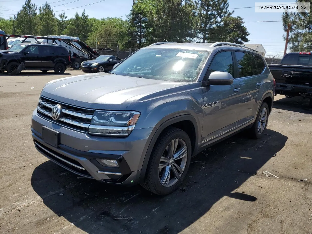 2018 Volkswagen Atlas Se VIN: 1V2PR2CA4JC578122 Lot: 58557594