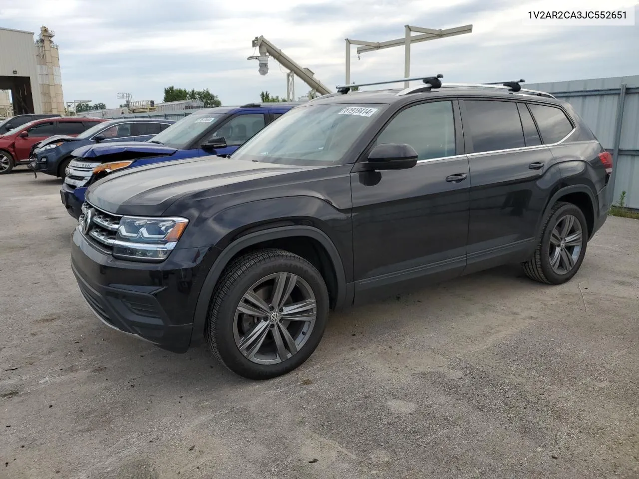 2018 Volkswagen Atlas S VIN: 1V2AR2CA3JC552651 Lot: 61919414