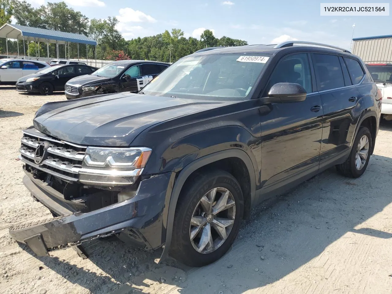 2018 Volkswagen Atlas Se VIN: 1V2KR2CA1JC521564 Lot: 61950974