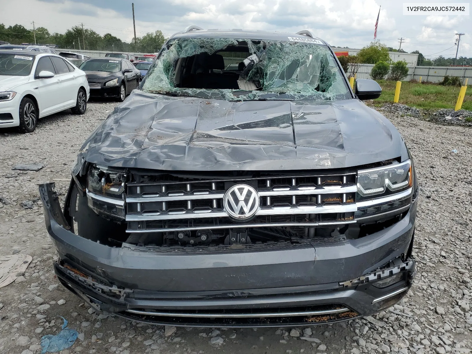 2018 Volkswagen Atlas Se VIN: 1V2FR2CA9JC572442 Lot: 64485864