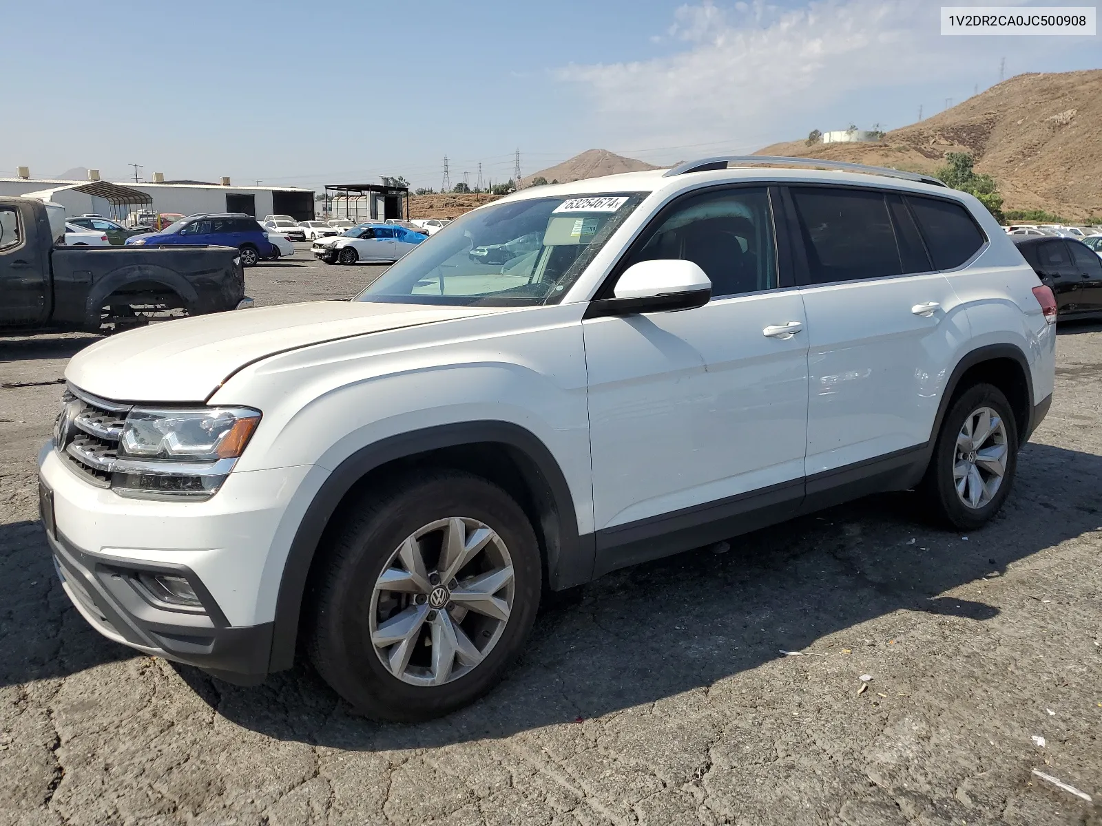 2018 Volkswagen Atlas Se VIN: 1V2DR2CA0JC500908 Lot: 65407204