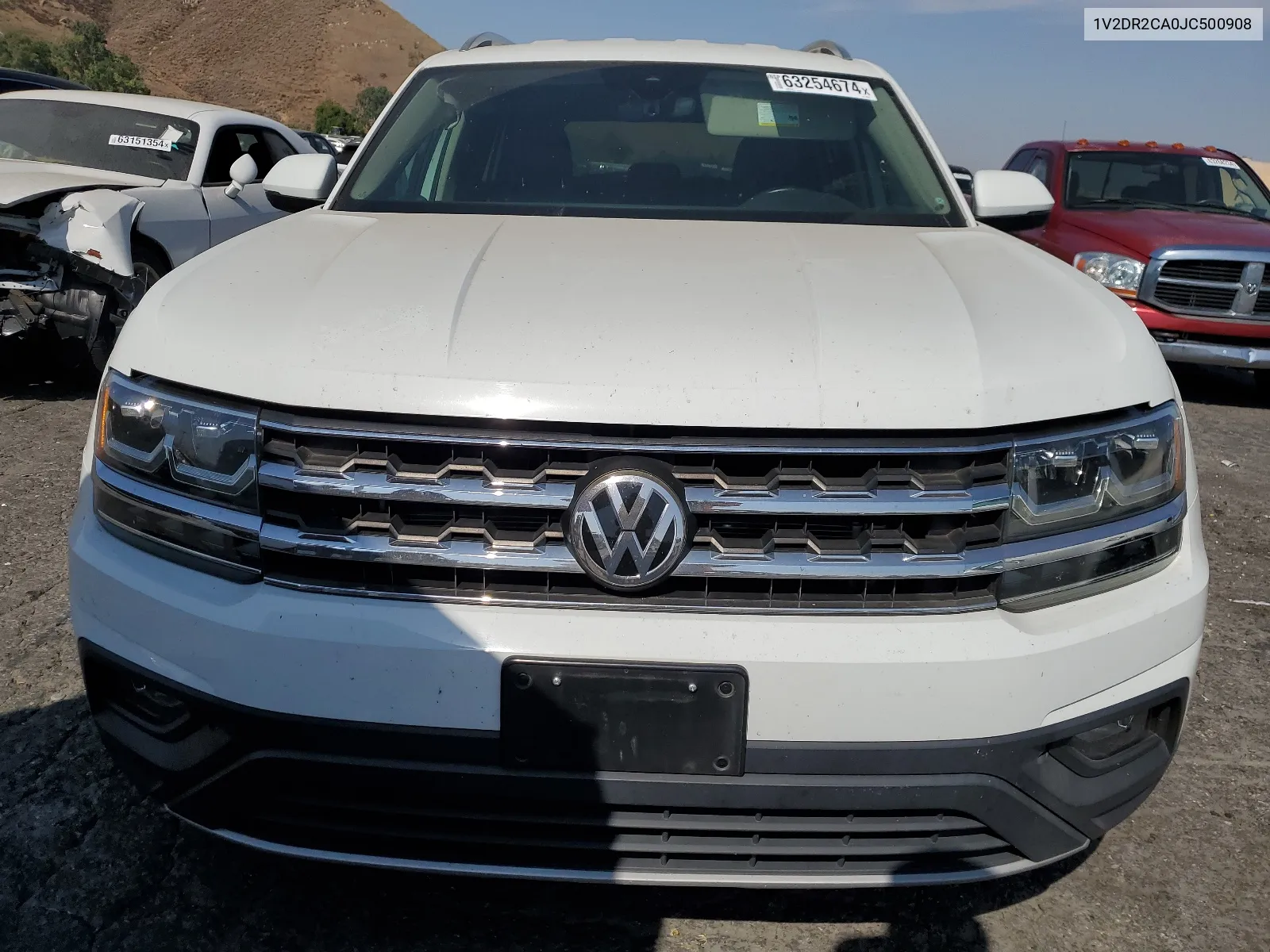 2018 Volkswagen Atlas Se VIN: 1V2DR2CA0JC500908 Lot: 65407204