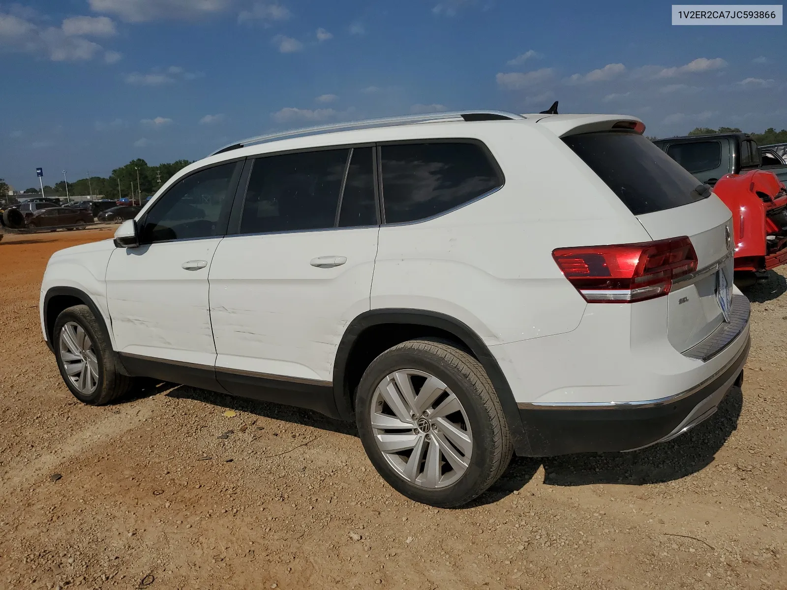 2018 Volkswagen Atlas Sel VIN: 1V2ER2CA7JC593866 Lot: 66283664