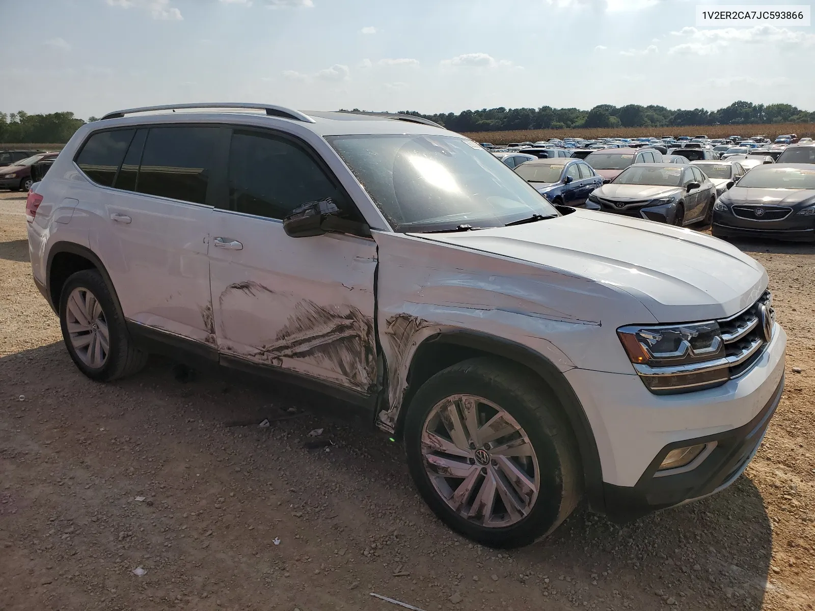 2018 Volkswagen Atlas Sel VIN: 1V2ER2CA7JC593866 Lot: 66283664