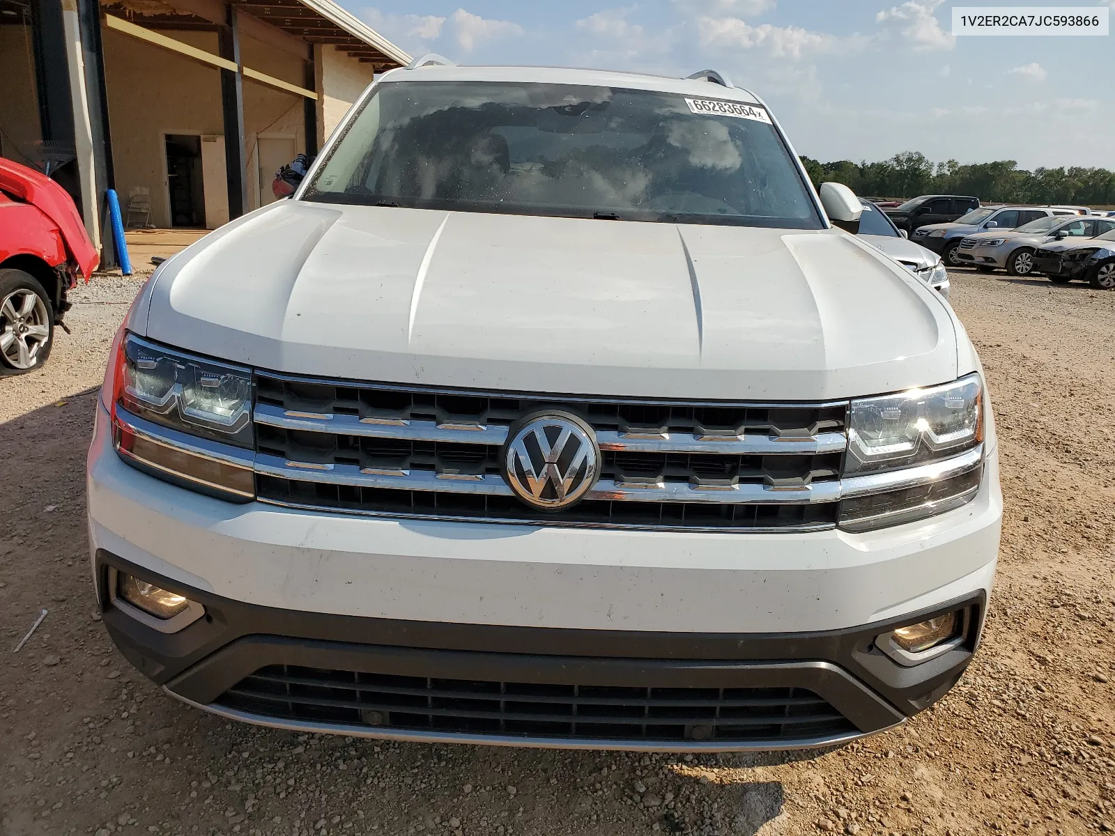 2018 Volkswagen Atlas Sel VIN: 1V2ER2CA7JC593866 Lot: 66283664