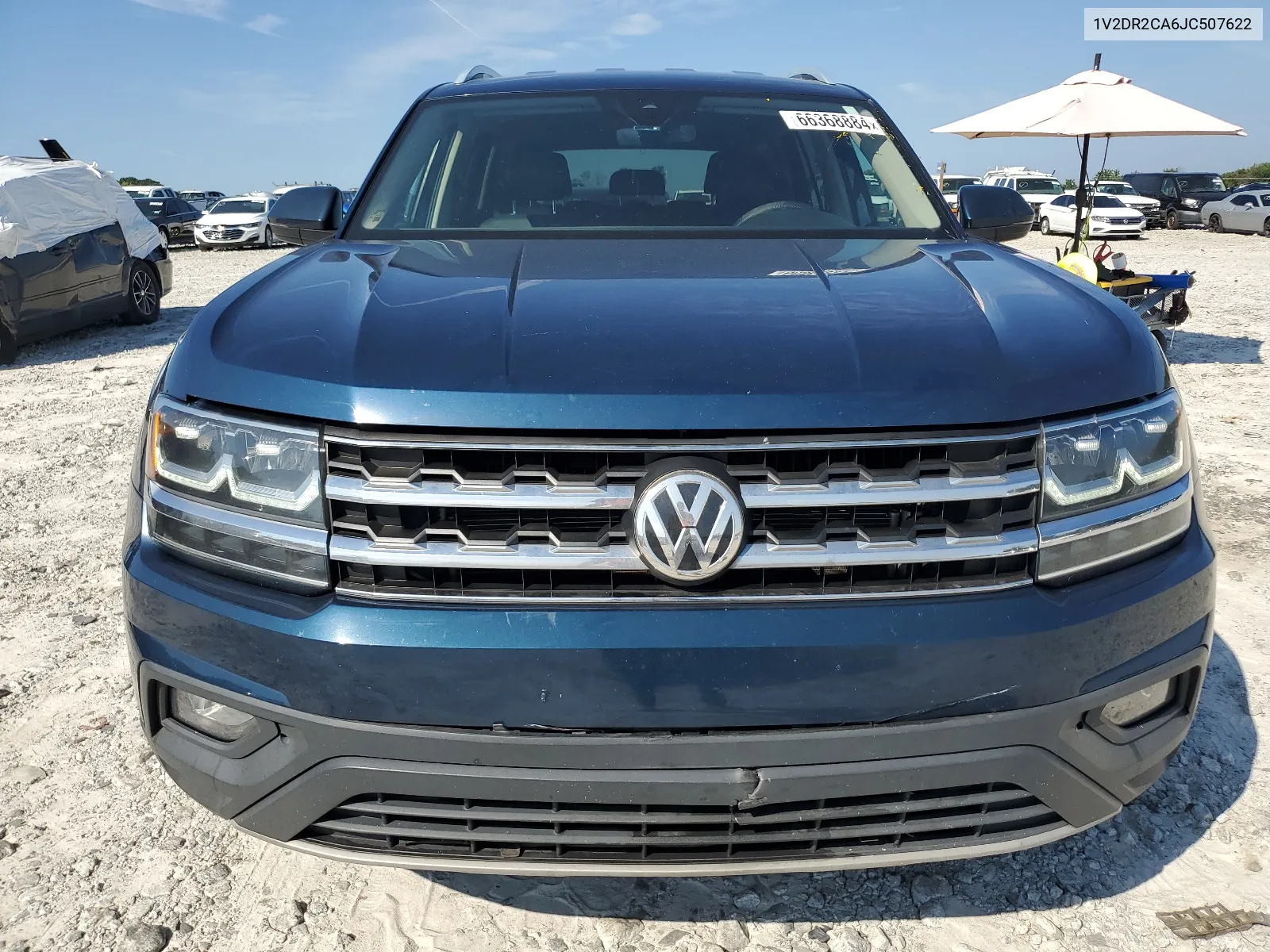 2018 Volkswagen Atlas Se VIN: 1V2DR2CA6JC507622 Lot: 66368884