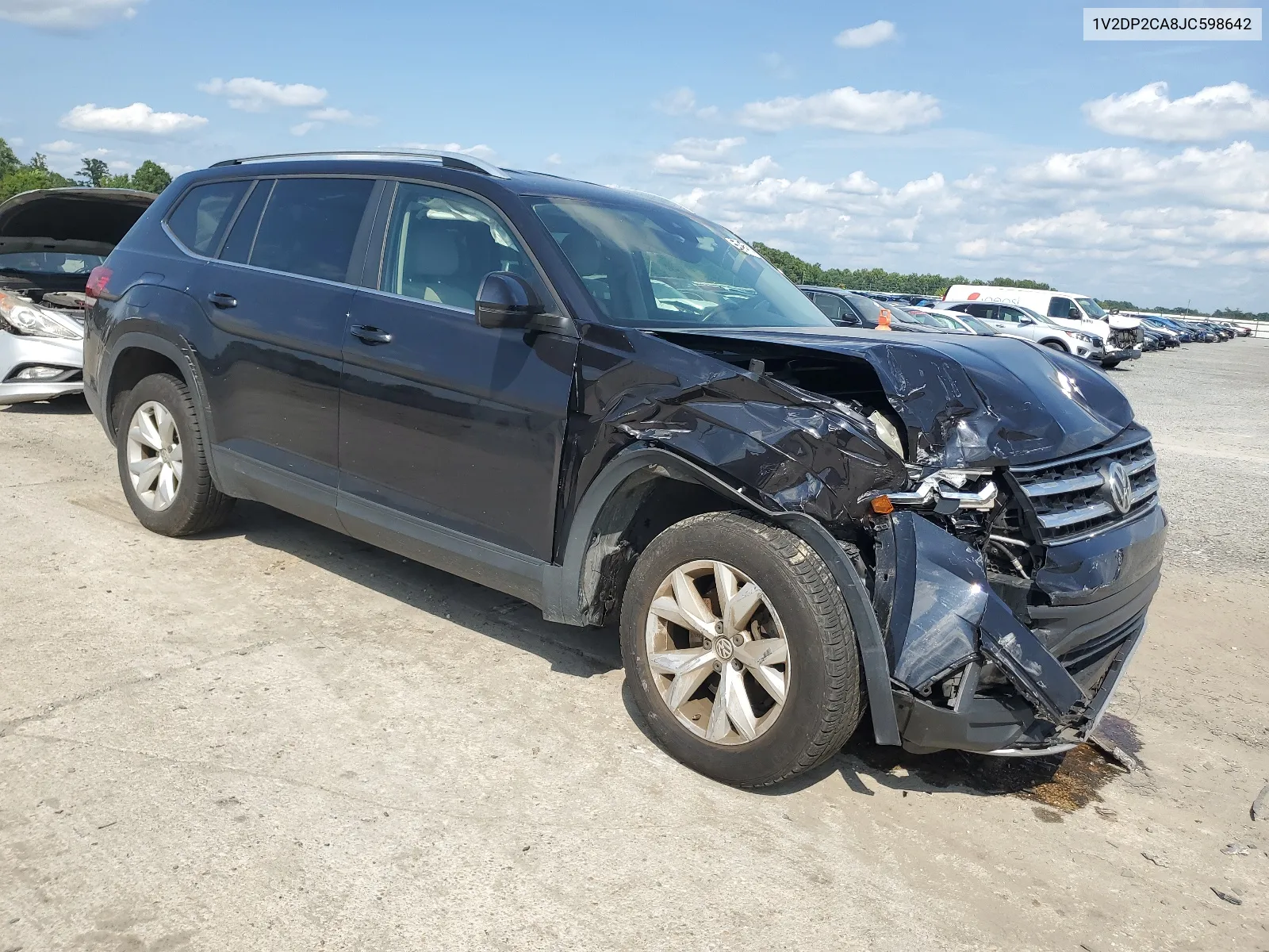 2018 Volkswagen Atlas Se VIN: 1V2DP2CA8JC598642 Lot: 66477274