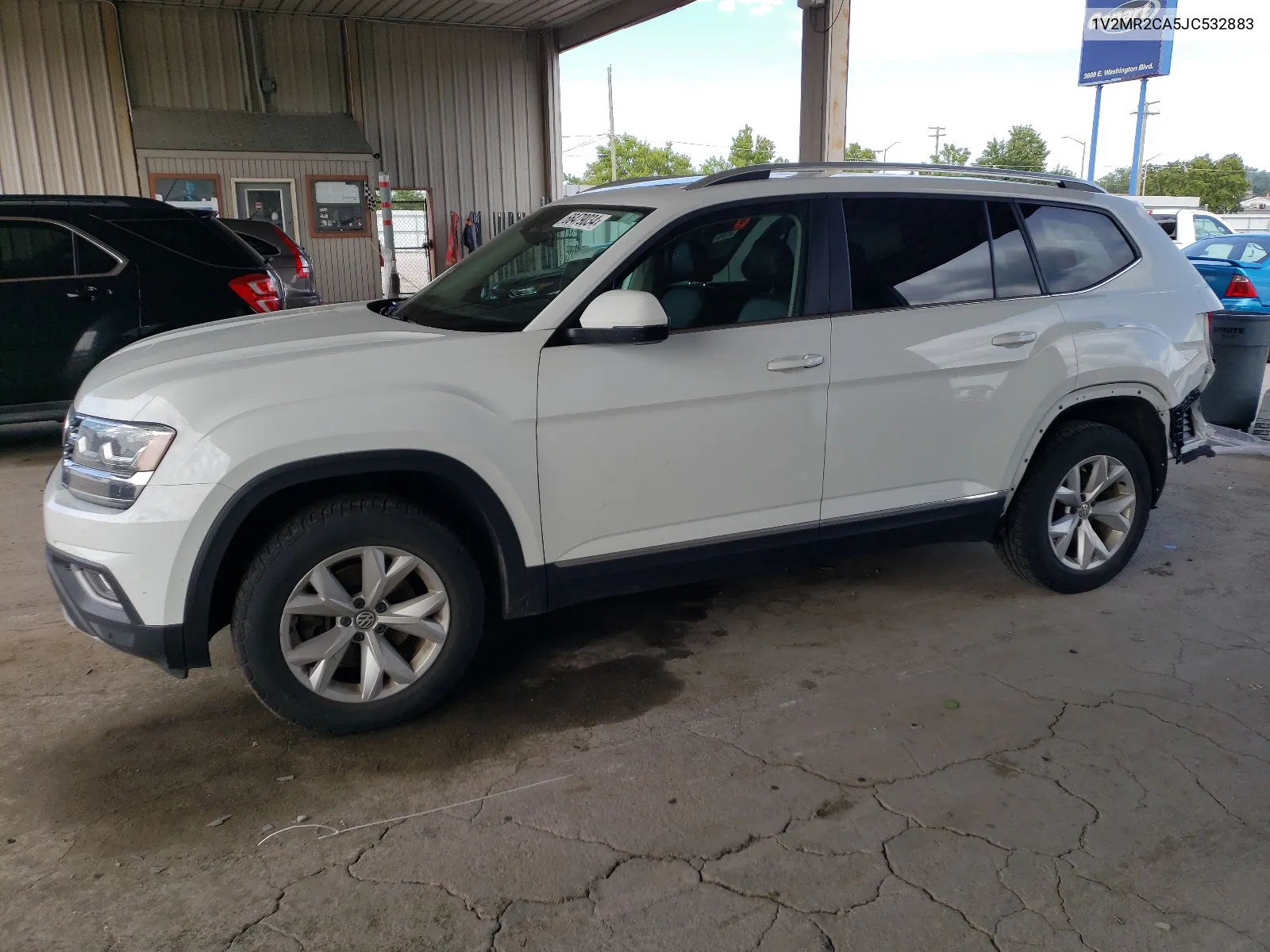 2018 Volkswagen Atlas Sel VIN: 1V2MR2CA5JC532883 Lot: 66479034