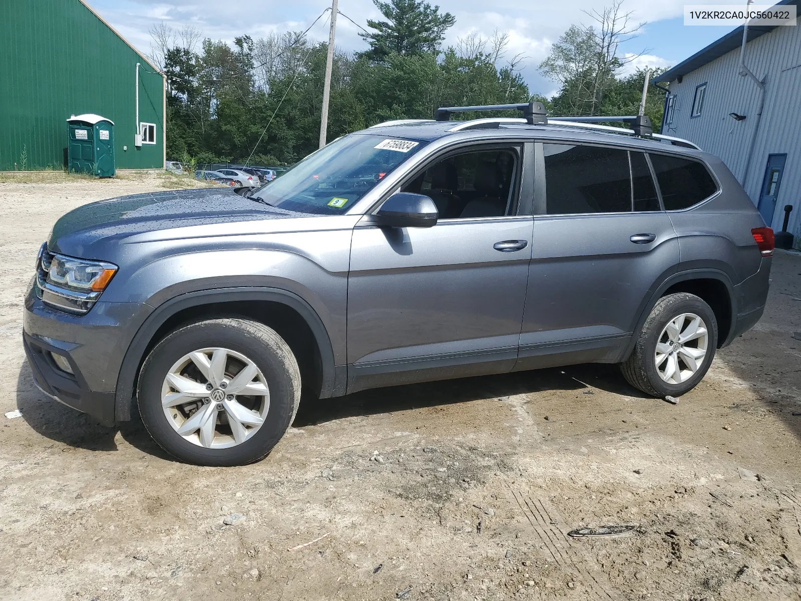 2018 Volkswagen Atlas Se VIN: 1V2KR2CA0JC560422 Lot: 67598834