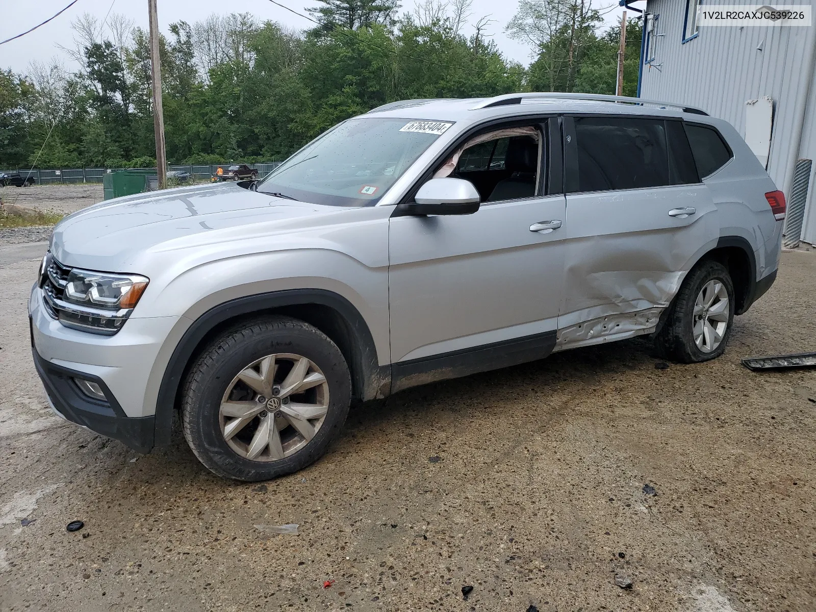 2018 Volkswagen Atlas Se VIN: 1V2LR2CAXJC539226 Lot: 67683404