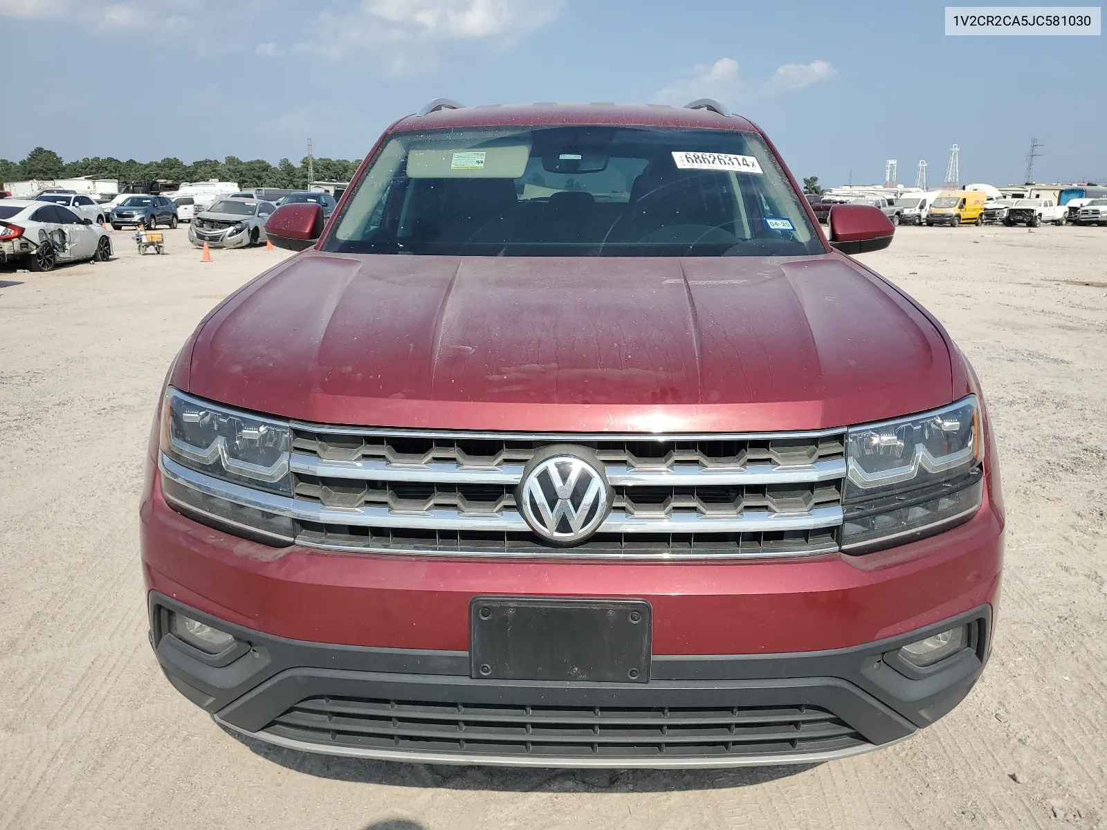 2018 Volkswagen Atlas Se VIN: 1V2CR2CA5JC581030 Lot: 68626314