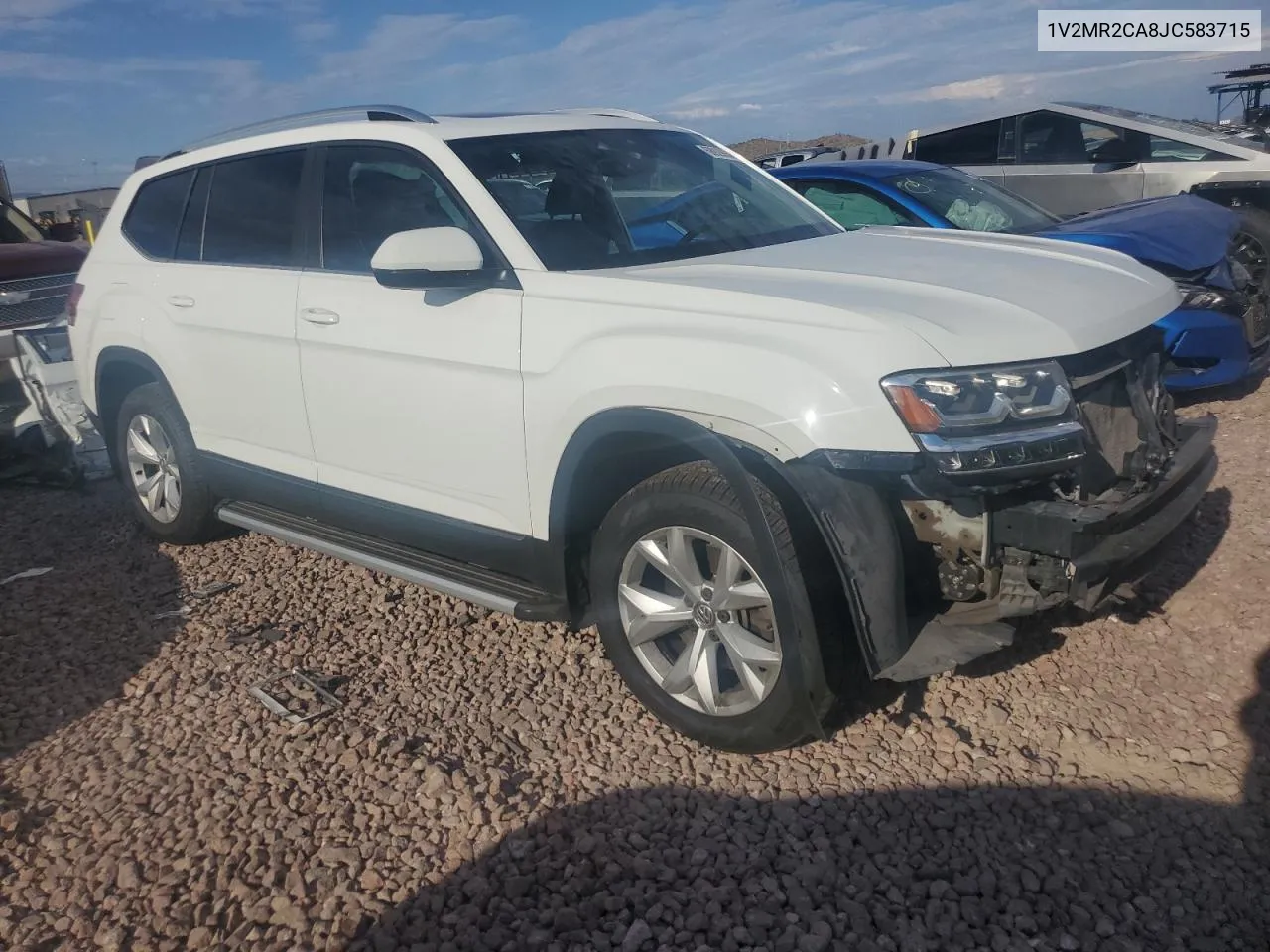 2018 Volkswagen Atlas Sel VIN: 1V2MR2CA8JC583715 Lot: 68929604