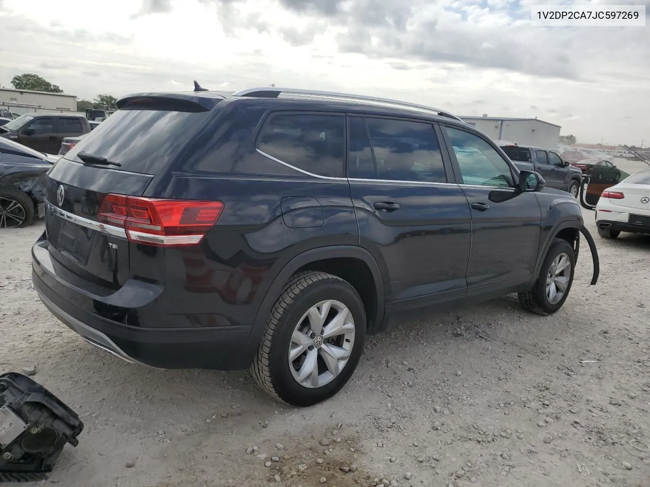 2018 Volkswagen Atlas Se VIN: 1V2DP2CA7JC597269 Lot: 69322394