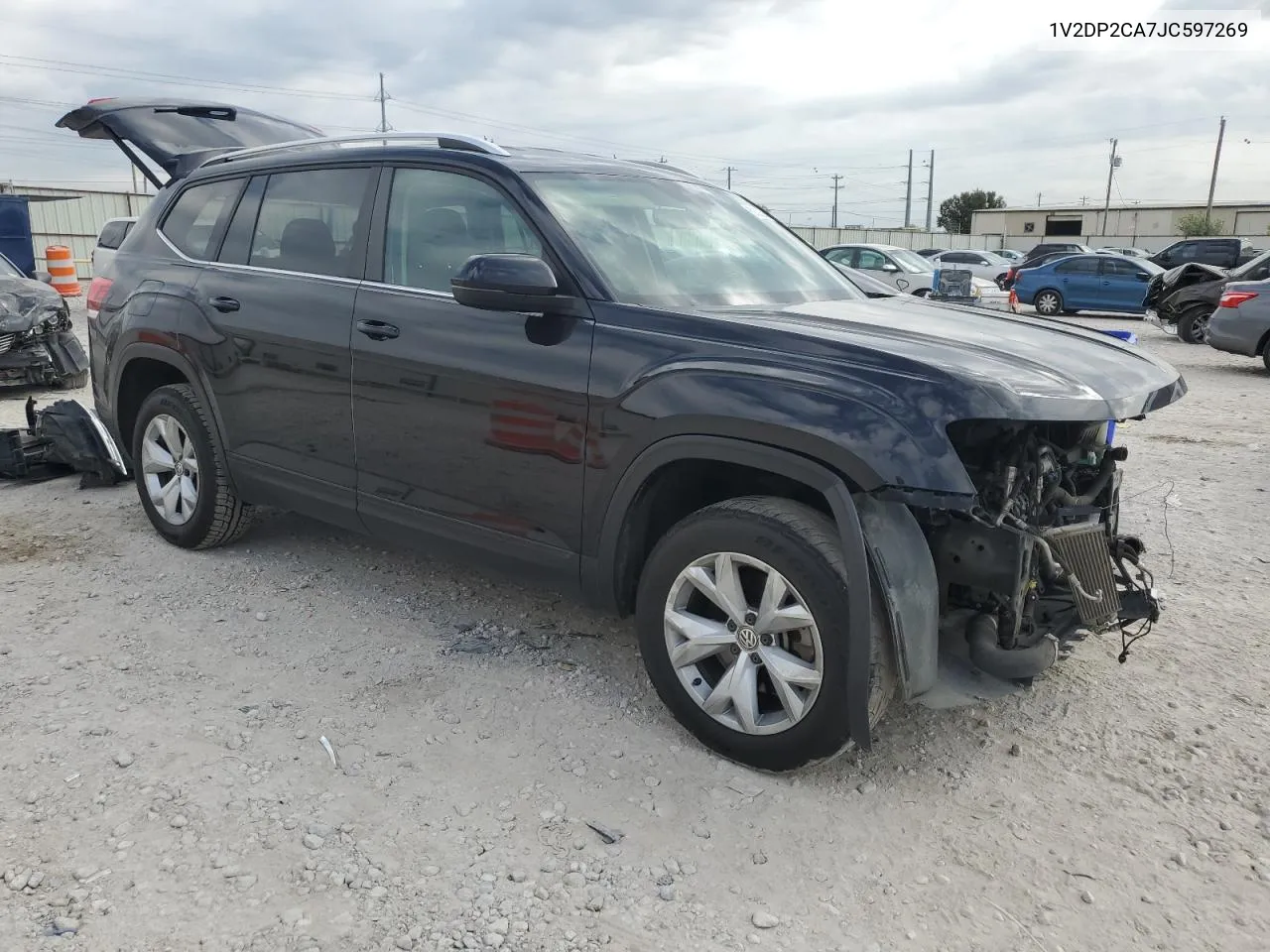 2018 Volkswagen Atlas Se VIN: 1V2DP2CA7JC597269 Lot: 69322394