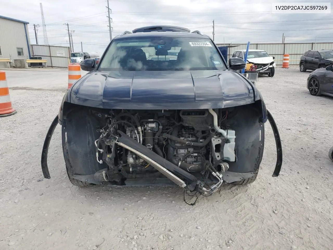 2018 Volkswagen Atlas Se VIN: 1V2DP2CA7JC597269 Lot: 69322394