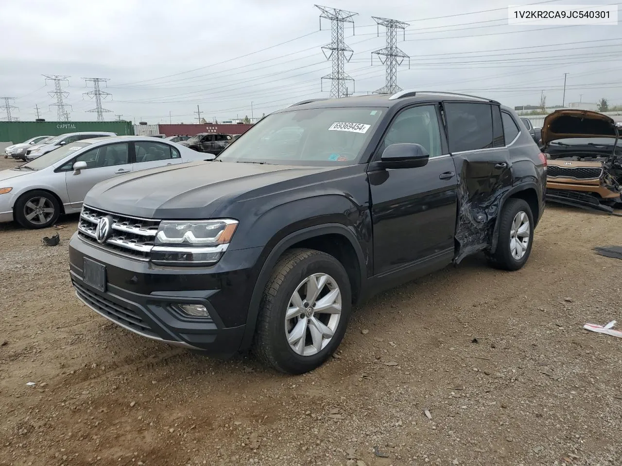 2018 Volkswagen Atlas Se VIN: 1V2KR2CA9JC540301 Lot: 69369454