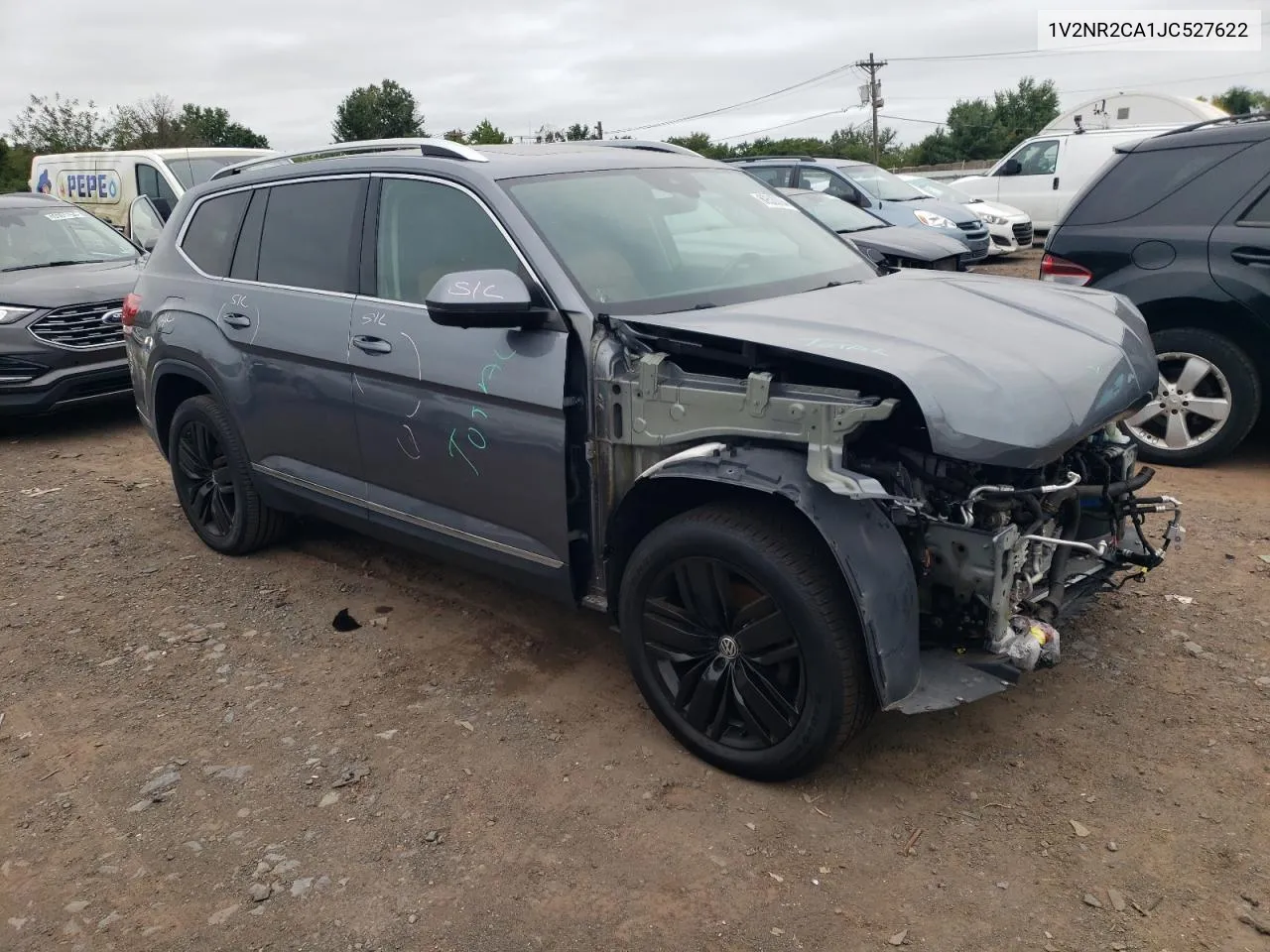 2018 Volkswagen Atlas Sel Premium VIN: 1V2NR2CA1JC527622 Lot: 69520094