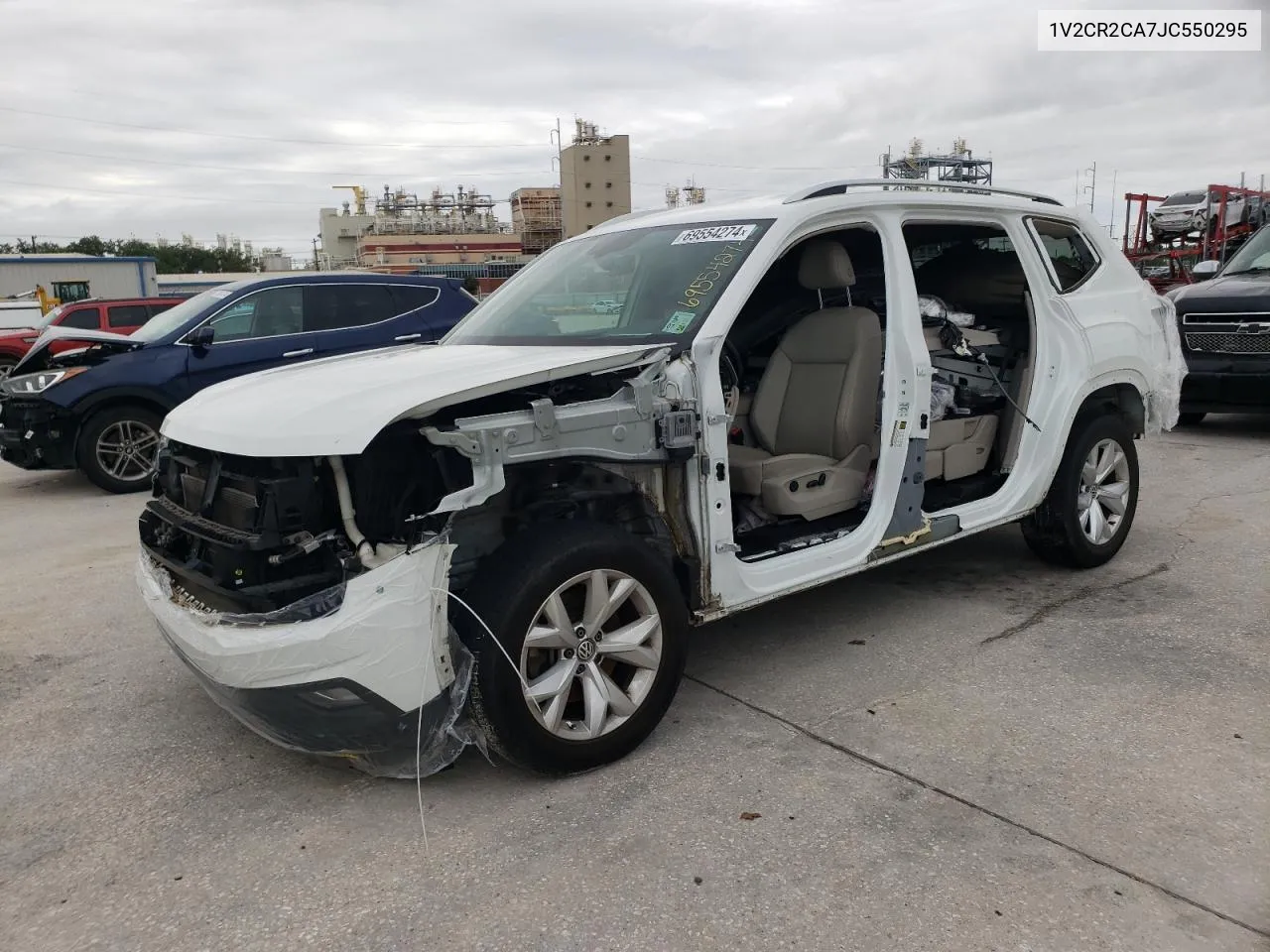 2018 Volkswagen Atlas Se VIN: 1V2CR2CA7JC550295 Lot: 69554274