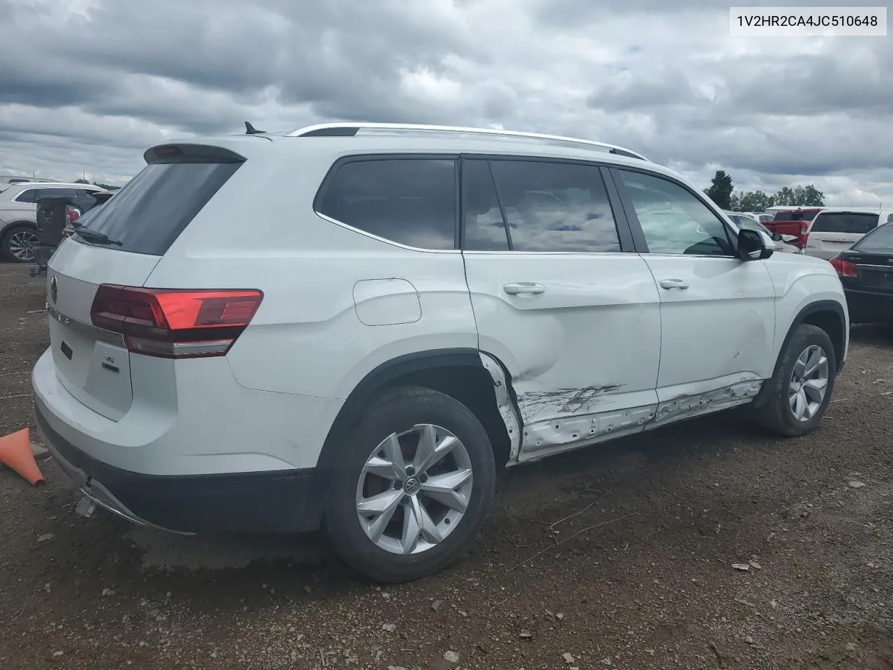 2018 Volkswagen Atlas VIN: 1V2HR2CA4JC510648 Lot: 69645364