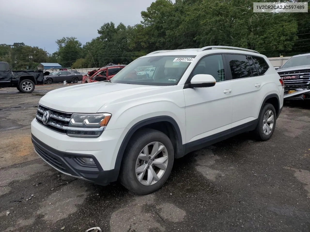 2018 Volkswagen Atlas Se VIN: 1V2CR2CA2JC597489 Lot: 69947744