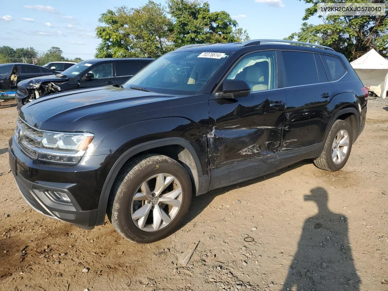 2018 Volkswagen Atlas Se VIN: 1V2KR2CAXJC578040 Lot: 70376614