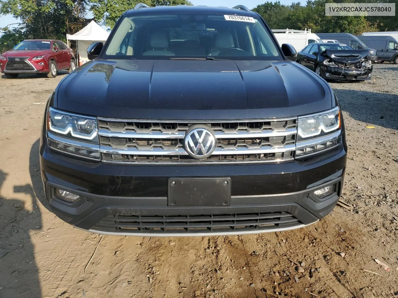 2018 Volkswagen Atlas Se VIN: 1V2KR2CAXJC578040 Lot: 70376614