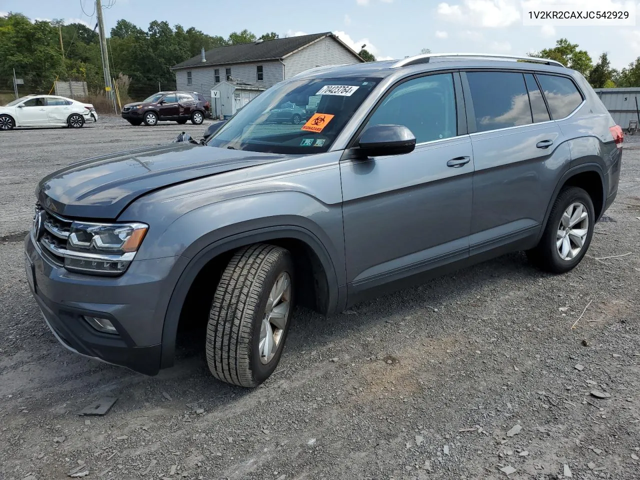 2018 Volkswagen Atlas Se VIN: 1V2KR2CAXJC542929 Lot: 70423764