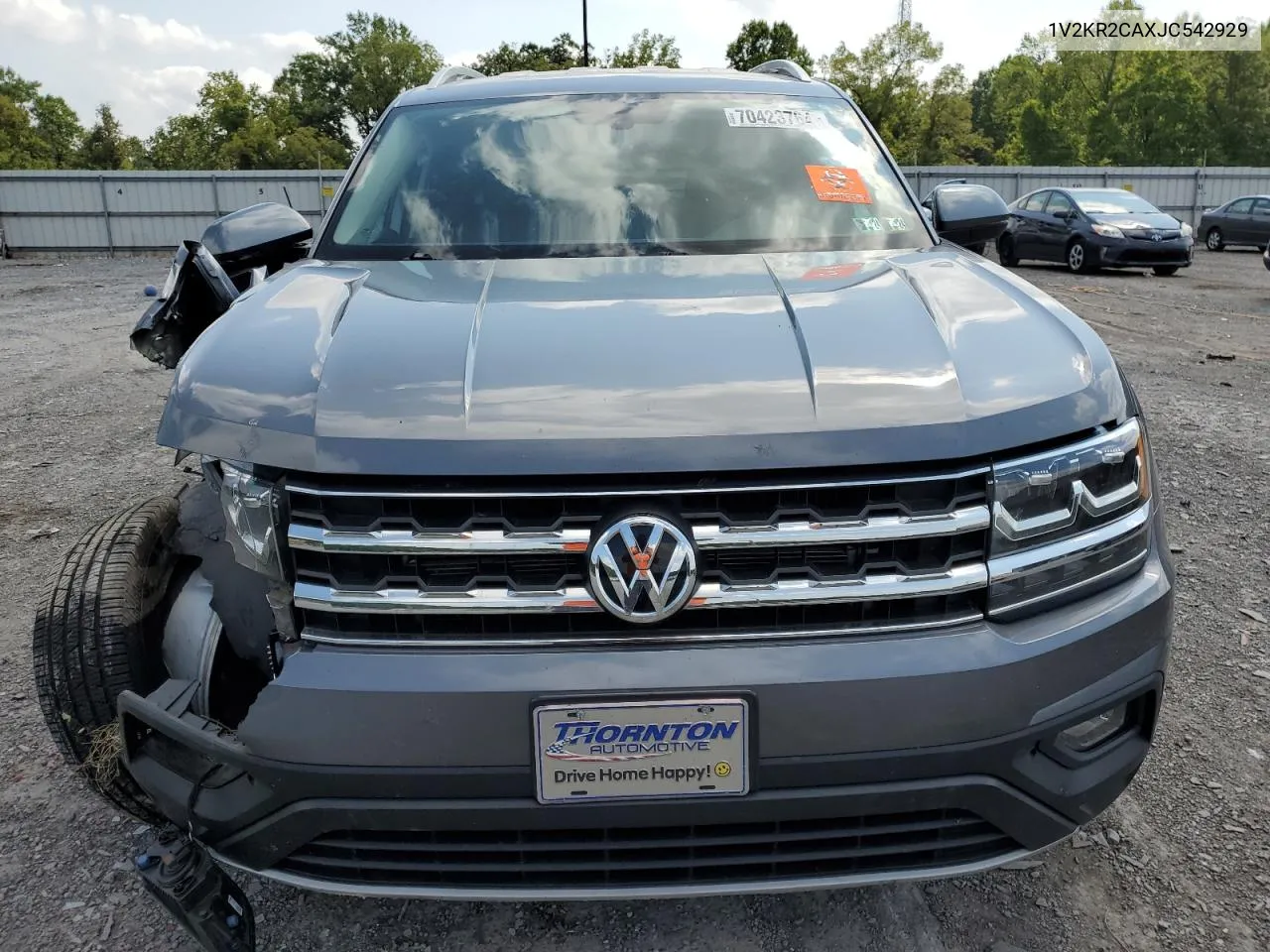 2018 Volkswagen Atlas Se VIN: 1V2KR2CAXJC542929 Lot: 70423764